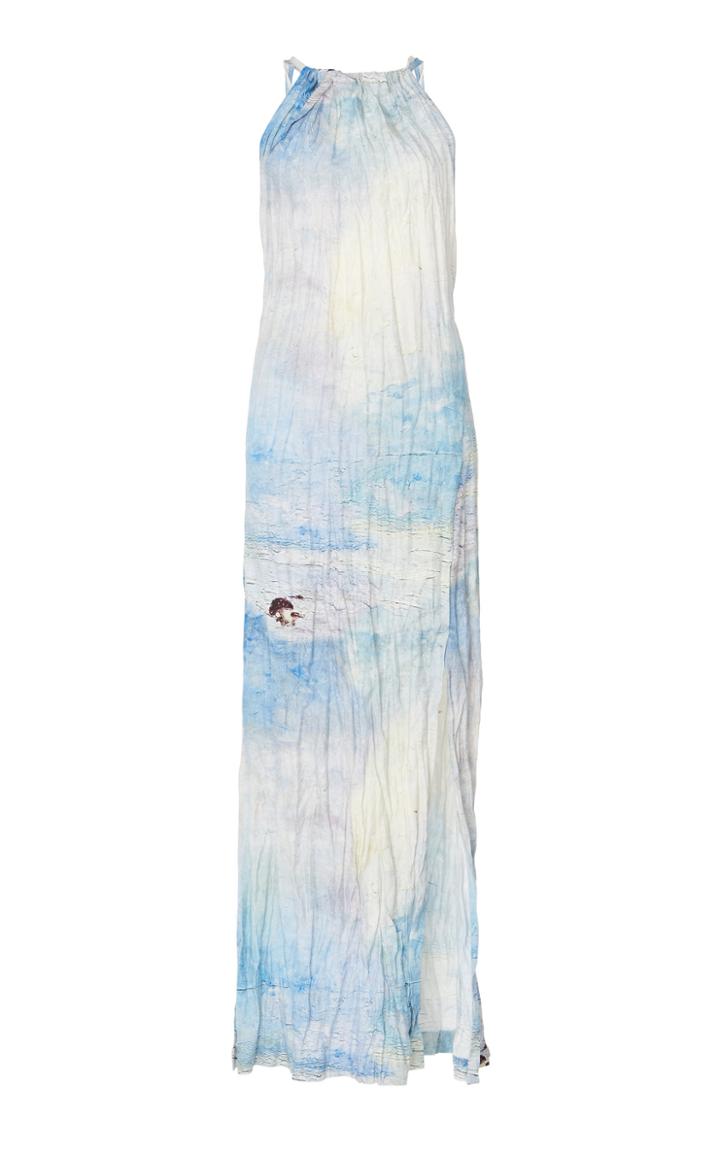 Acne Studios Drusilla Li Painted Linen Dress
