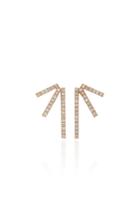 Eva Fehren Sputnik 18k Rose Gold And Diamond Earrings
