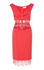 Zuhair Murad Lace Corset Knee Length Dress