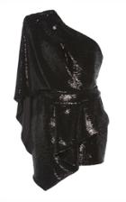 Alexandre Vauthier One Shoulder Asymmetric Sequin Mini Dress