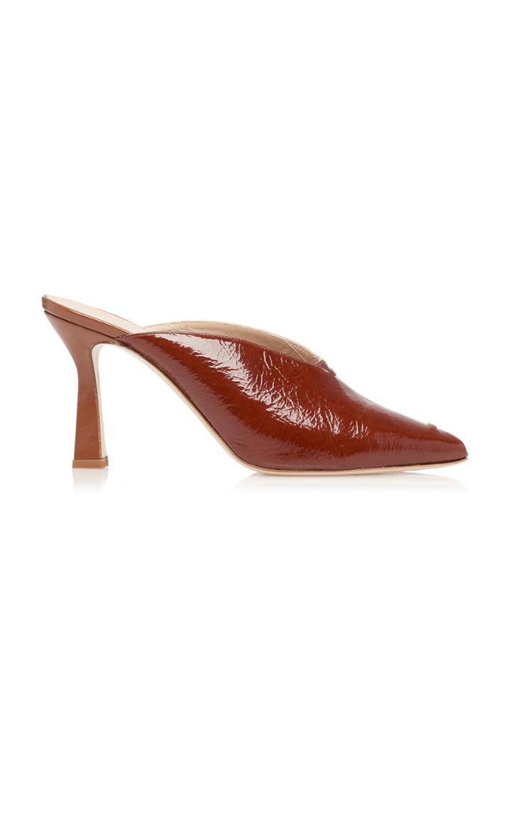 Wandler Niva Two-tone Patent Leather Mules