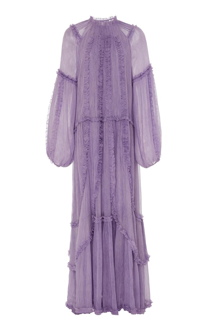Ulla Johnson Sabina Sheer Overlay Gown