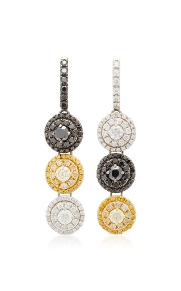 Maria Jose Jewelry 18k Oxidized Gold Diamond Earrings