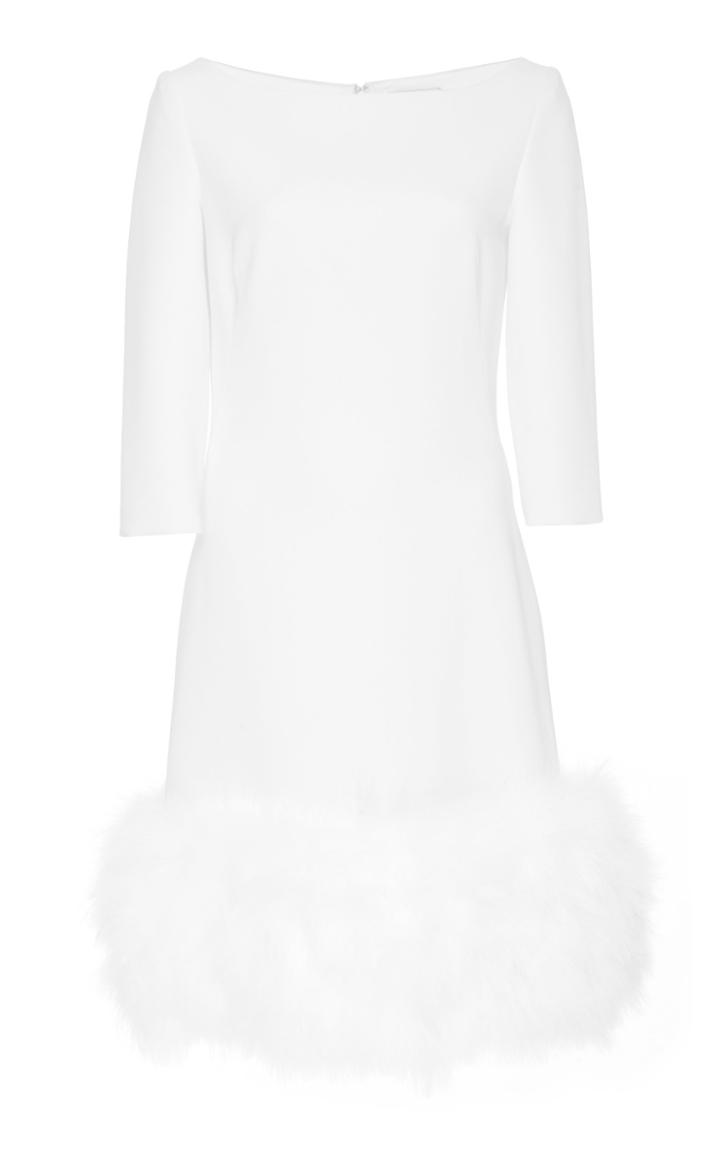 Pamella Roland Stretch Crepe Dress