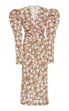 Brgger Liva Silk Floral Midi Dress