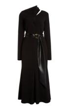 Nanushka Clement Belted Jersey Dress