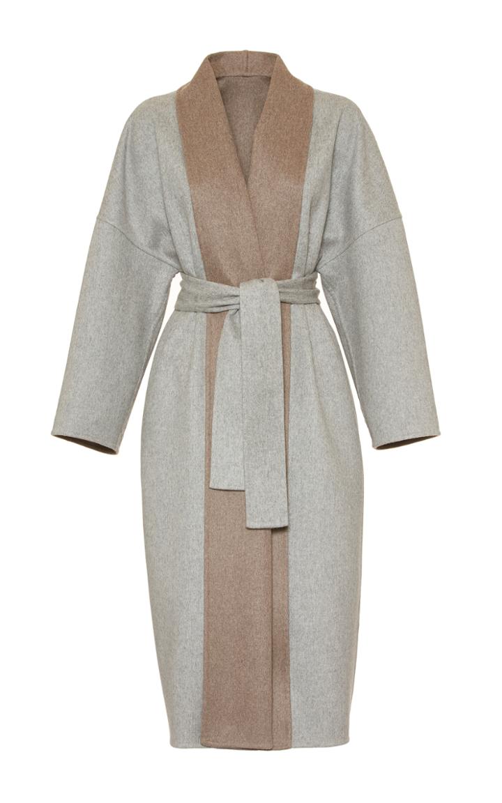 Fabiana Filippi Color Block Belted Coat