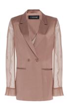 Moda Operandi Cushnie Sheer-paneled Silk-blend Blazer Size: 0
