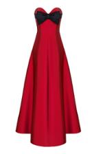 Moda Operandi Rasario Bow-embellished Silk Corset Gown Size: 40