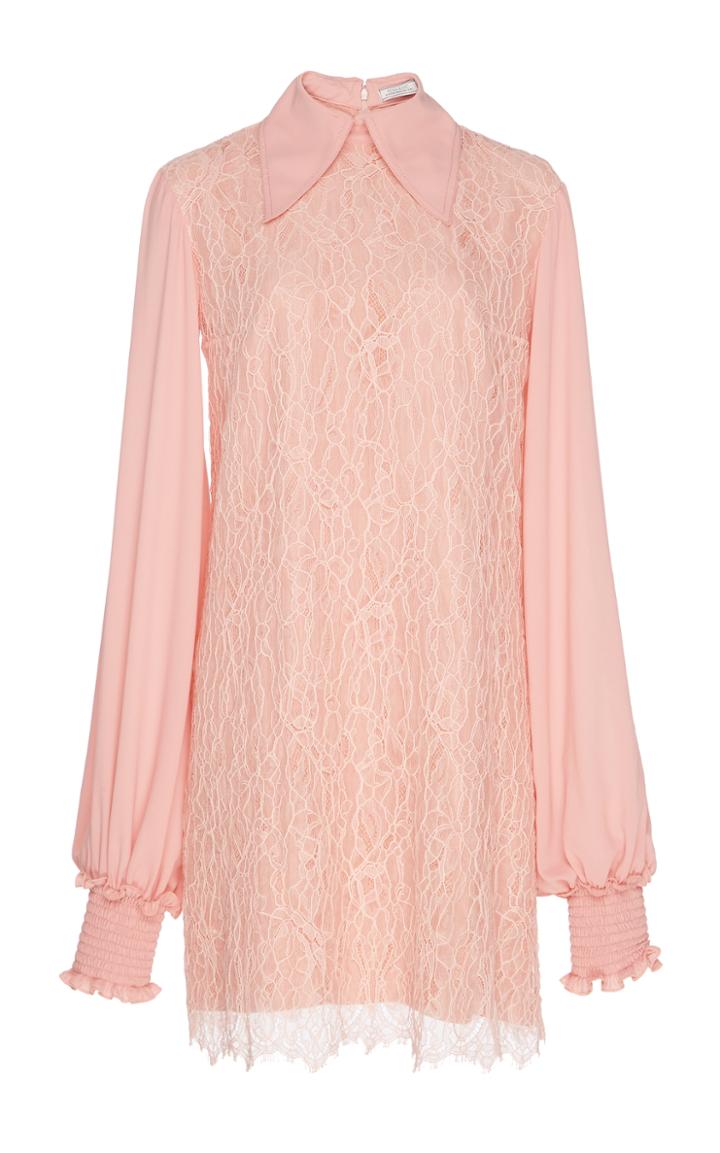 Nina Ricci Georgette Lace Dress