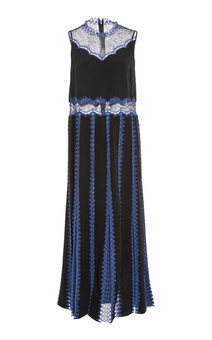 Huishan Zhang Loretta Applique Midi Dress