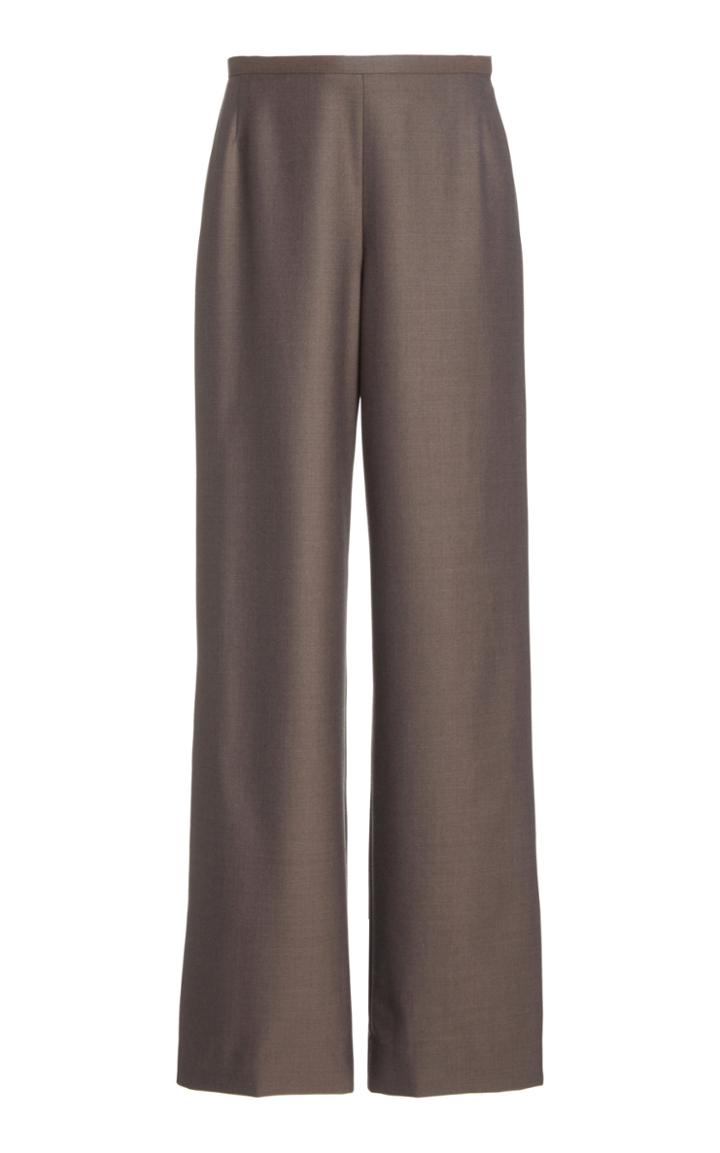 Moda Operandi The Row Roger High-rise Wide-leg Wool Pants