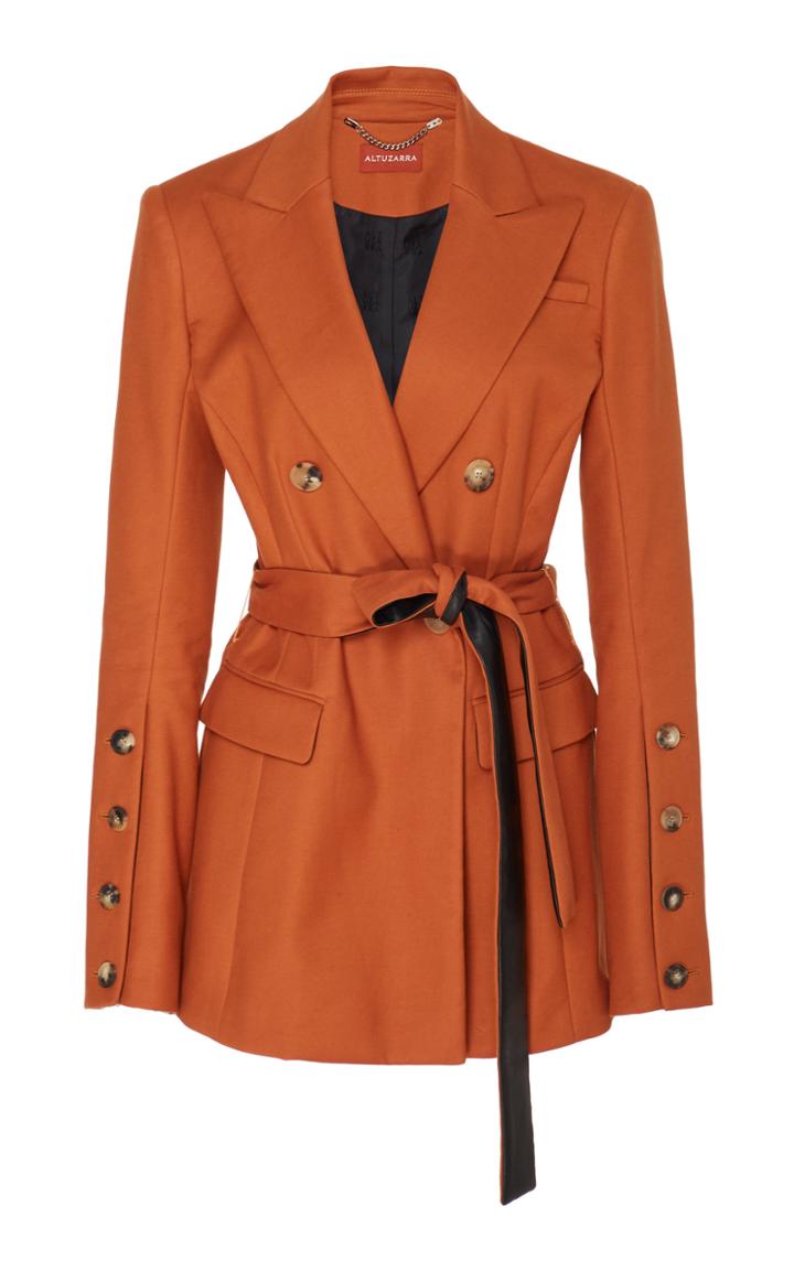 Altuzarra Olivisi Belted Double Breasted Blazer