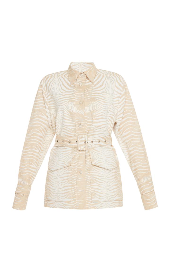 Roberto Cavalli Button Down Print Jacket