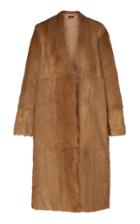 Joseph Owin Belted Fur Coat