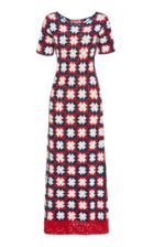 Staud Mare Crocheted Cotton Maxi Dress