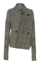Jil Sander Fogar Striped Asymmetric Jacket