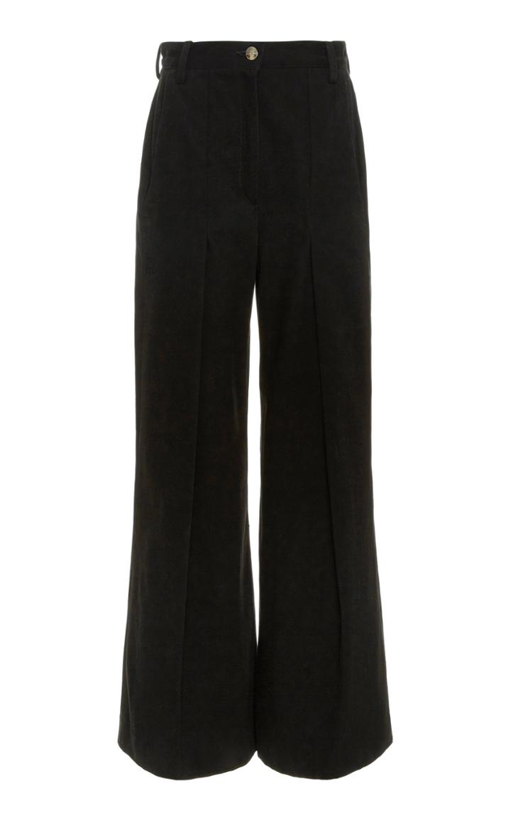 Goldsign The Trouser High-rise Pleated Wide-leg Jeans