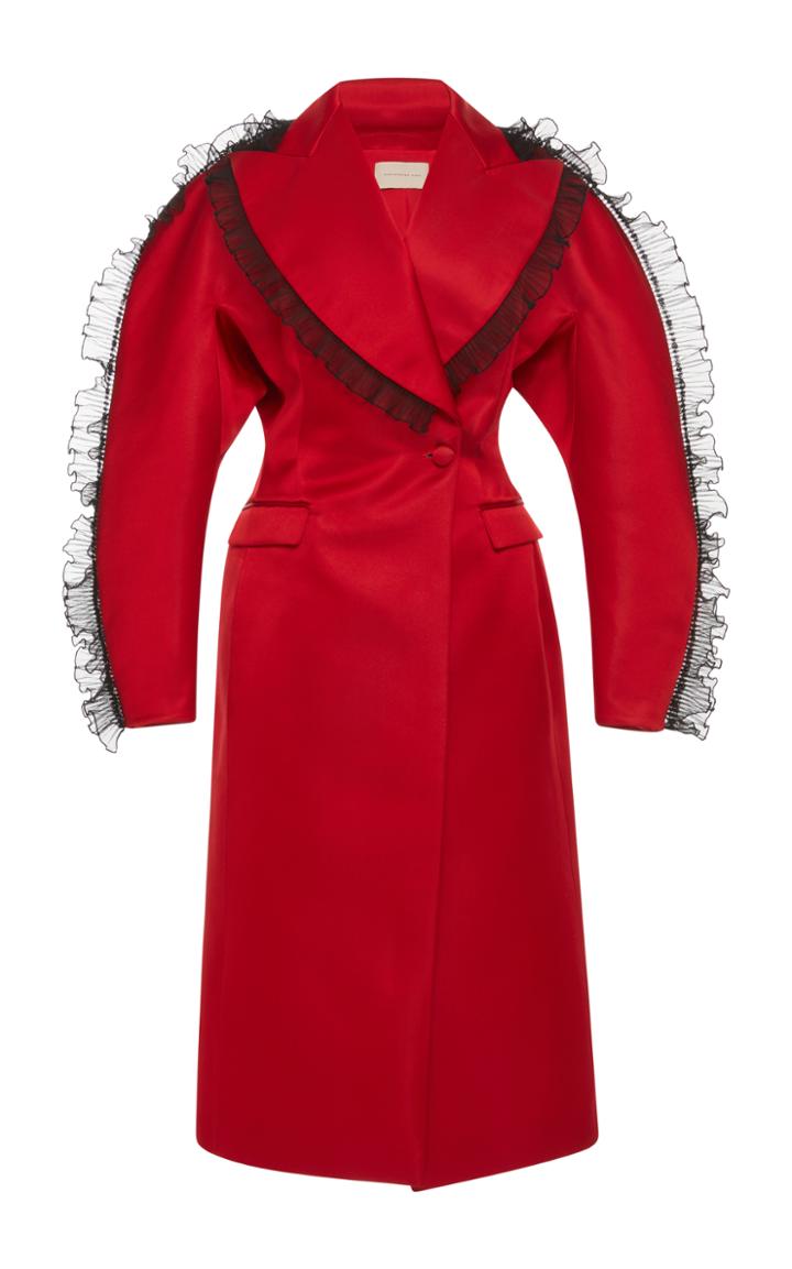 Christopher Kane Tailored Coat Double Satin