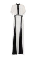 Burberry Cape Sleeve Silk Gown