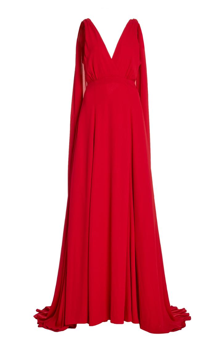 Moda Operandi Burnett New York Caped Georgette Gown