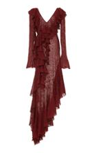 Roberto Cavalli Lace Ruffle Dress