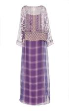 Alberta Ferretti Long Sleeve Printed Dress