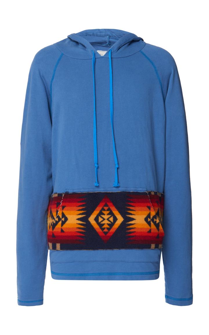 Greg Lauren Printed Cotton Hoodie