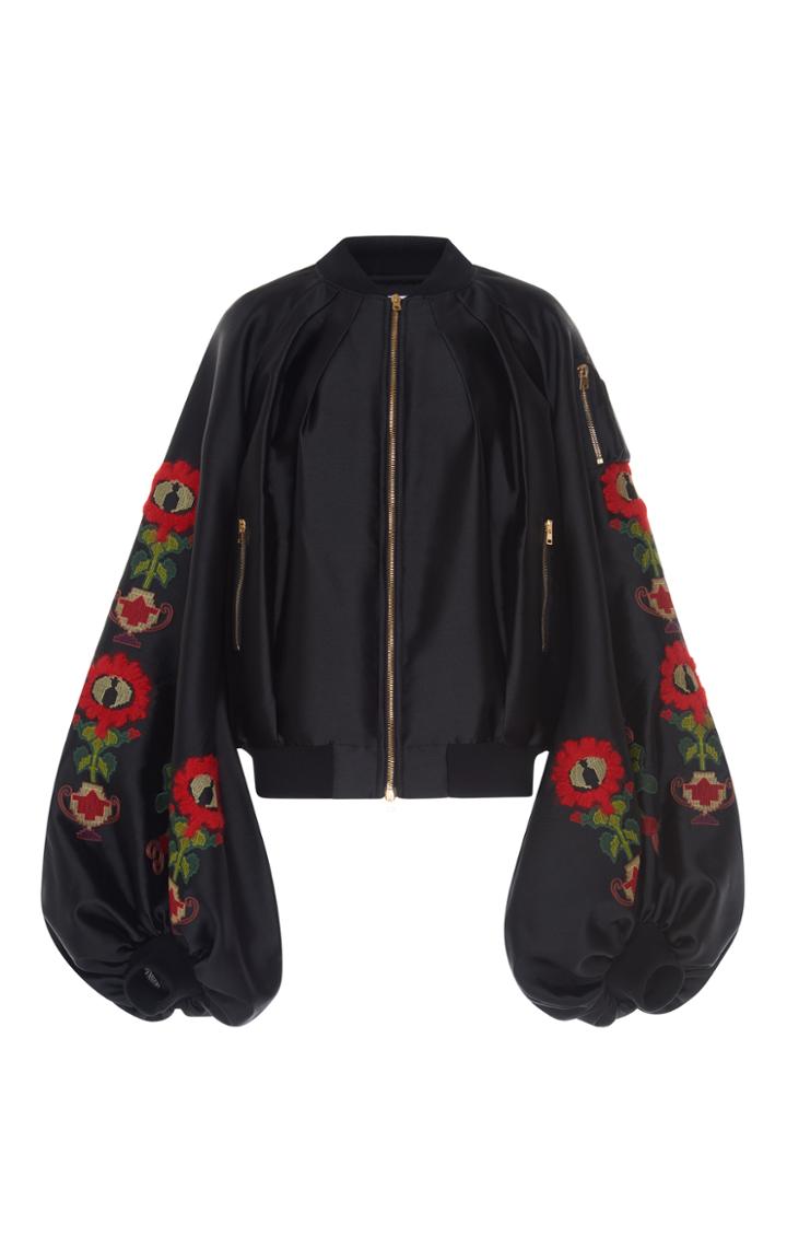 Stella Jean Embroidered Balloon Sleeve Jacket