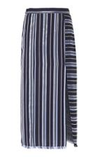 Moda Operandi Altuzarra Scrimshaw Slit Striped Midi Skirt Size: 42