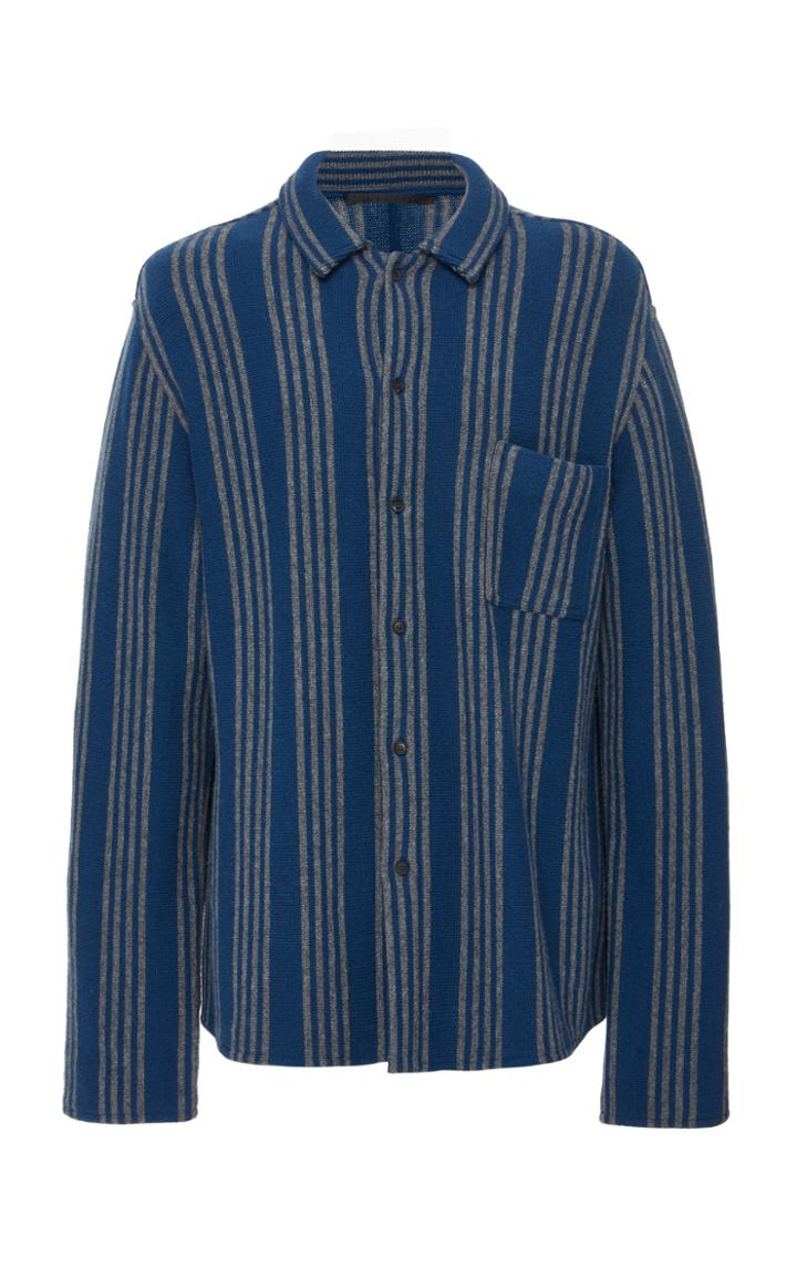 Haider Ackermann Striped Wool-blend Shirt