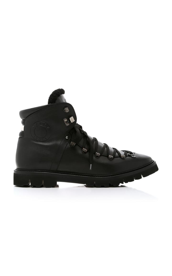 Bally Chack Fur-trimmed Hiking Boot