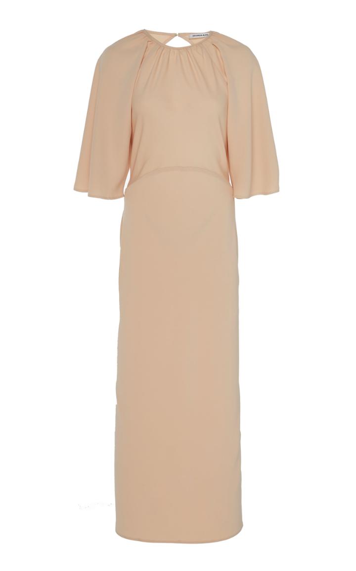 Georgia Alice Bestie Open-back Crepe De Chine Dress