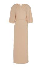 Georgia Alice Bestie Open-back Crepe De Chine Dress