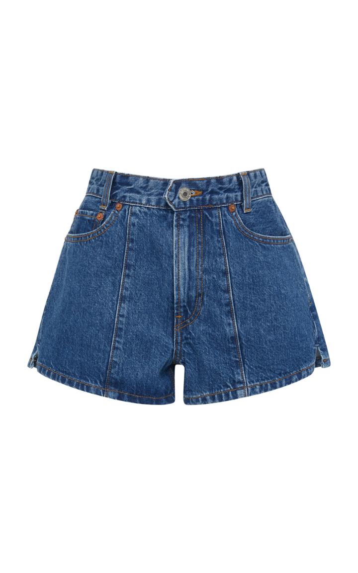 Solid & Striped + Re/done Venice Pintucked Denim Shorts