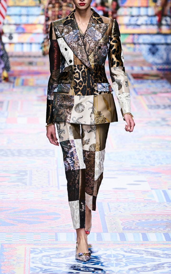 Moda Operandi Dolce & Gabbana Embroidered-patchwork Jacquard Vest