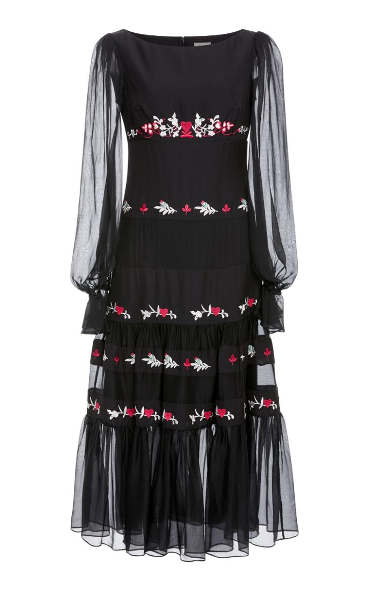 Temperley London Fantail Midi Dress