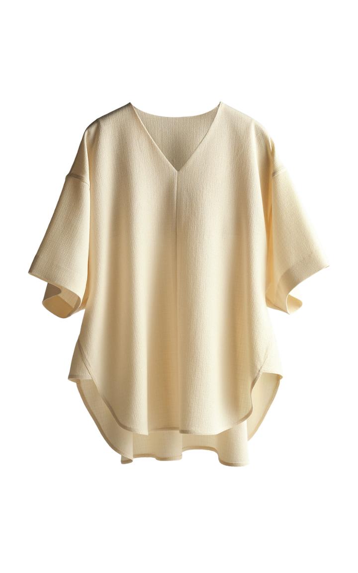 Moda Operandi Gia Studios Oversized V-neck Blouse