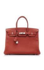 Herms Vintage By Heritage Auctions Herms 35cm Brique Togo Leather Birkin Bag