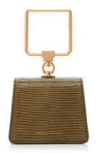 Moda Operandi Marge Sherwood Pump Handle Mini Lizard-effect Leather Top Handle Bag