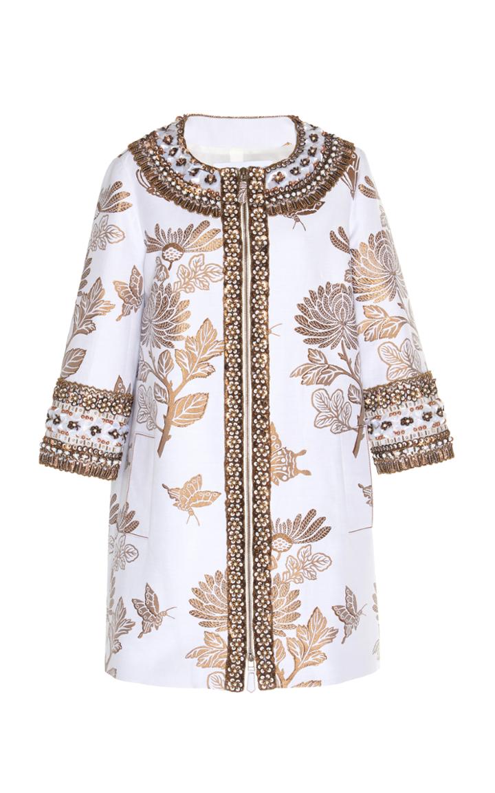Andrew Gn Beaded Floral Coat