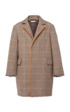 Marni Distressed Checked Wool Coat