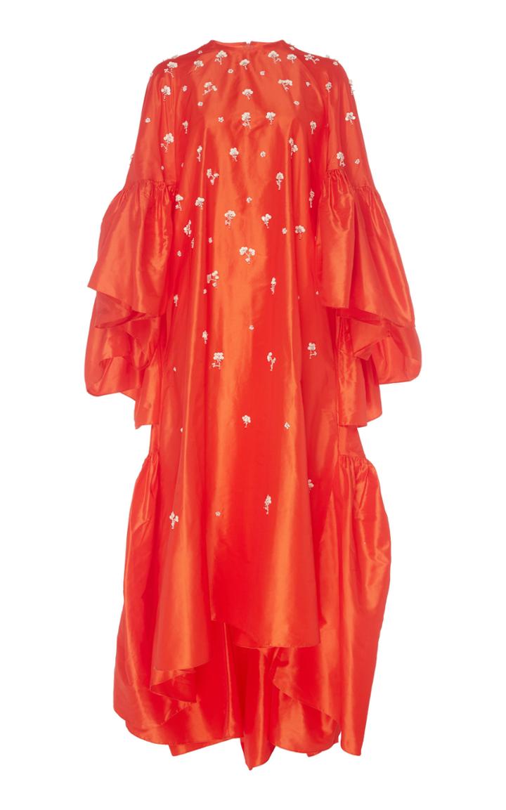 Biyan Gwyn Floral Silk Maxi Dress