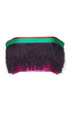 Prabal Gurung Satin Fringe Bandeau