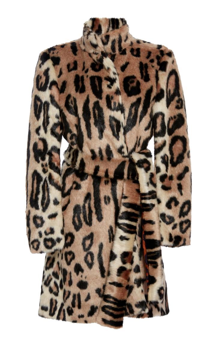 Alcoolique Cica Leopard Eco Fur Coat