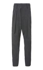 Bassike Tapered Wool-blend High-rise Pants