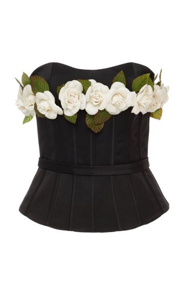 Elizabeth Kennedy Corset Top With Flowers