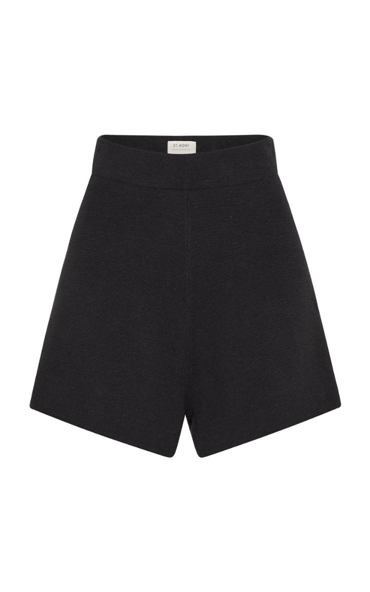 Moda Operandi St. Agni Spencer Hemp-cotton Knit Shorts