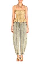 Moda Operandi Ulla Johnson Lulu Cotton-poplin Peplum Top