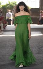Moda Operandi Valentino Silk Off-the-shoulder Gown